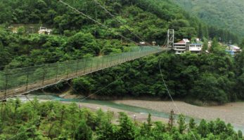 土木遺産⑭　谷瀬の吊り橋－ 住民が架けた日本一1)の生活用人道橋